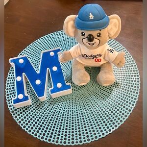 Los Angeles Dodgers Koala Plush 8” Great Condition
